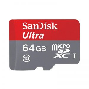 SanDisk Ultra microSDXC UHS-I 64GB + SD-adapter